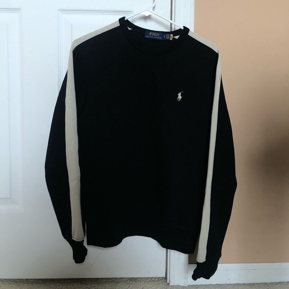 Polo Ralph Lauren Black Double-Knit Crewneck